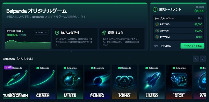 ベットパンダオリジナルゲームの画像