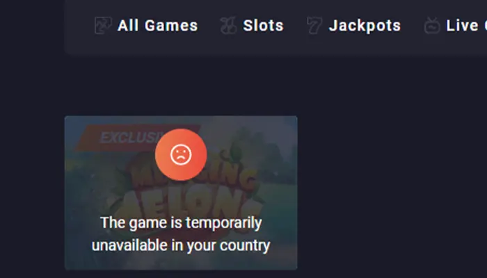 ジョズカジノ利用できない